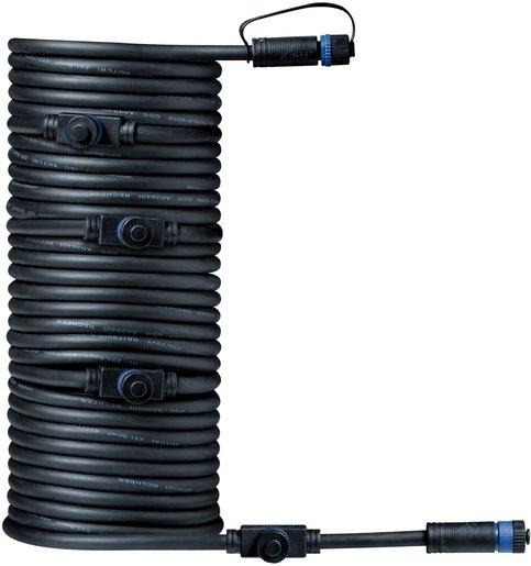 Plug+Shine Connector IP68 10m 1 in-5 out 2x1,5mm² Schwarz Kunststoff 