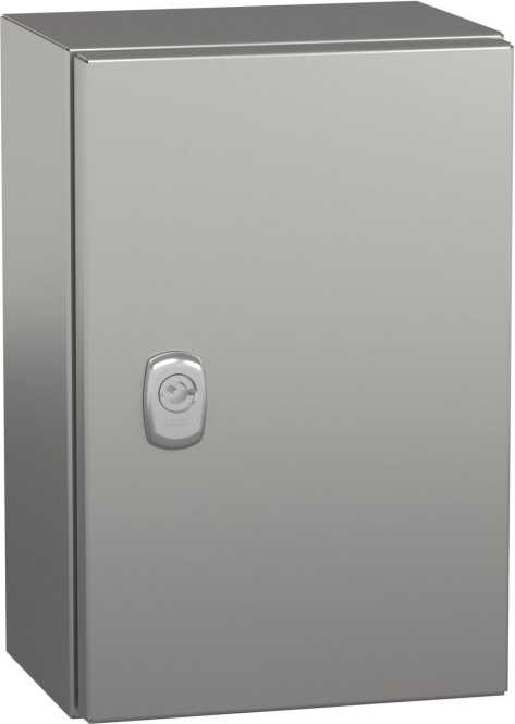 S3X Wandschrank Edelstahl 304L Volltür ohne Montageplatte H300 x B200 x T150 mm 