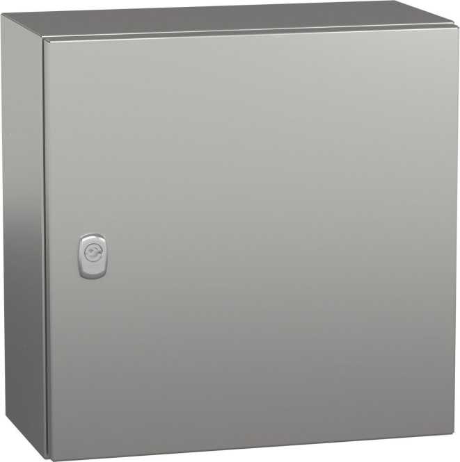 S3X Wandschrank Edelstahl 304L Volltür ohne Montageplatte H400 x B400 x T200 mm 
