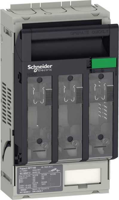 Sicherungslasttrennschalter ISFT160 3P Anschluss 2,5 bis 95 mm² Montageplatte 