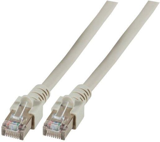 RJ45 Patchkabel SF/UTP Kat.5e 0,25m grau umspritzt 