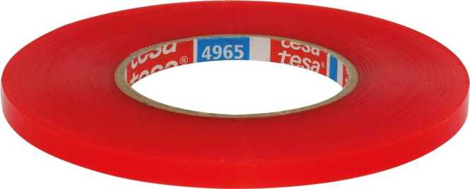 Doppelseitiges Klebeband 9mm temperaturbeständig 50m Rolle 