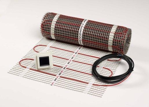 Comfort Dünnbett Heizmatte Set mit Uhrenthermostat DEVIreg Opti 0,5 x 3 m 225W 