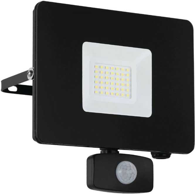 LED-Strahler 30W mit Sensor IP44 5000K 2750lm schwarz FAEDO 3 
