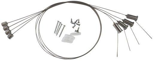 Deckenabhängeset für Infraplate pro 4x 1 Meter Stahldraht 