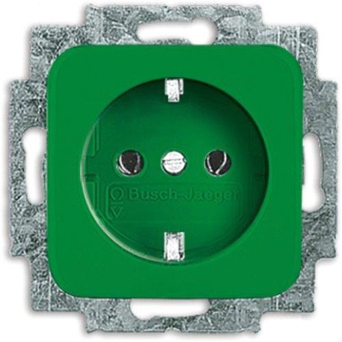 SCHUKO Steckdosen-Einsatz Busch-Duro 2000 SI mit Aufdruck SV/ZSV 