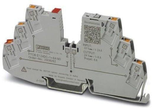 Geräteschutzschalter elektronisch 1-polig steckbar V0 grau 