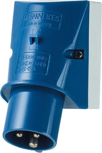 CEE-Wandgerätestecker 16A 3p 230V 6h IP44 