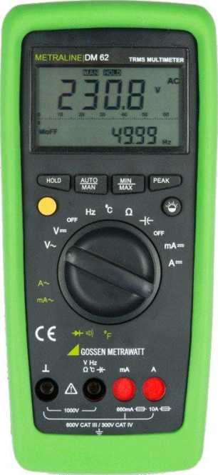 TRMS Digital - Multimeter mit Analog - Bargraph und Temperaturmessung 
