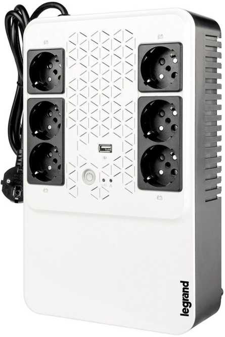 USV-Anlage KEOR Multiplug 600VA 230V 6 SSD inkl. USB Ladegerät 