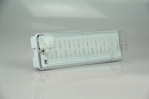 LED Notleuchte 7W 230VAC 440lm 860 180° ND weiß AutoTest+5 Pikto 