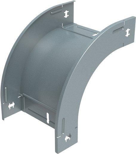 Fallstück 90° P31 vertikal sendzimirverzinkt 60x200 mm 