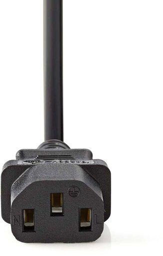 Netzkabel Schuko-Stecker angewinkelt - C13 (IEC-230-C13) 2,0 m 
