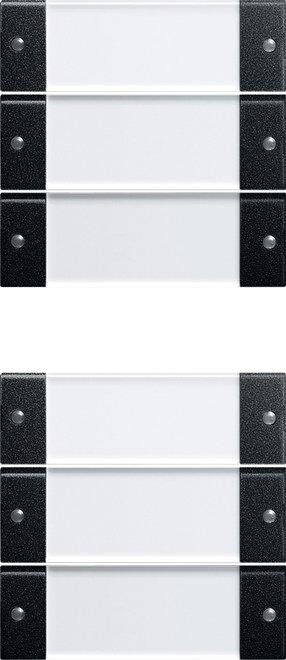 Wippenset 6-fach (3+3) BSF System 55 Klar schwarz matt 