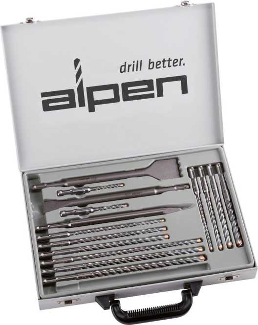 SDS-plus F8 KIT Set 16 / 16-tlg. Bohrer Meißel spitz / flach / breit 