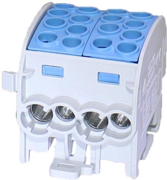 Hauptleitungsklemme BGV A2 Typ C 1000V AC/DC ZK 25/1 1polig 8 CU 080120-1-4 blau 