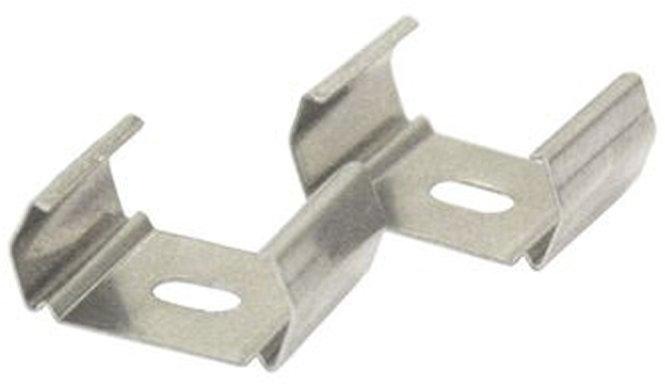 Halteklammer-Set V2A-Edelstahl inkl. 2 Montageclips und 2 Schrauben 