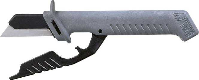 Kabelmesser Trapezklinge mit integriertem Klingenschutz 