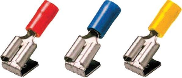 Isolierter Steckverteiler 1,5-2,5 mm² 6,3 x 0,8 blau mit Abzweig 