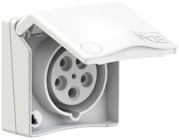 Design Anbausteckdose 16A 5p 6h IP44 