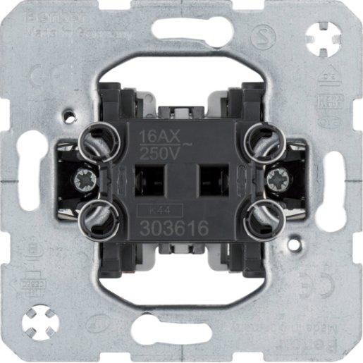 Aus-/Wechselschalter 16AX Wippschalter-Einsatz beleuchtbar 