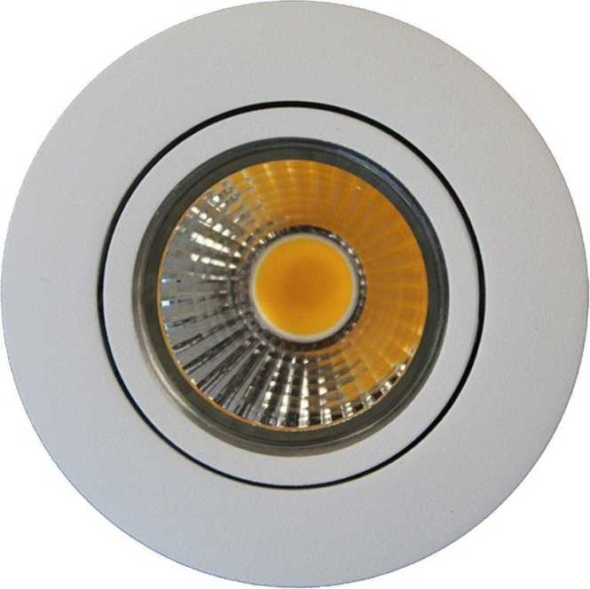 LED Einbaustrahler A 5068 T Flat weiss-matt 8W 930 38° dim 