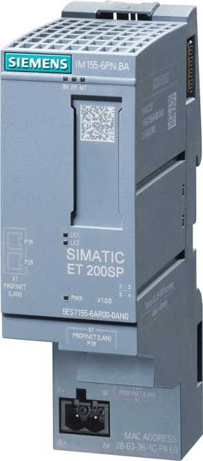 SIMATIC ET 200SP PROFINET Interface-Modul Basic max. 12 Peripheriemodule 2x RJ45 