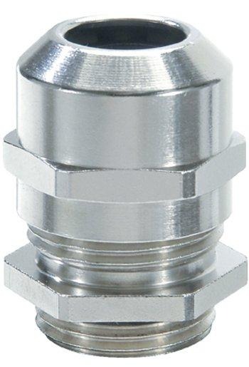 Messing Kabelverschraubung M25x1,5 IP68 vernickelt 