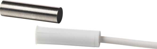 Magnetschaltergarnitur 8mm uP weiß RAL9003 10m Kabel 4-adrig 