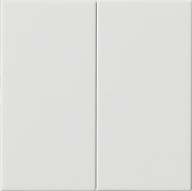 Bedienaufsatz 2-fach reinweiß glänzend 