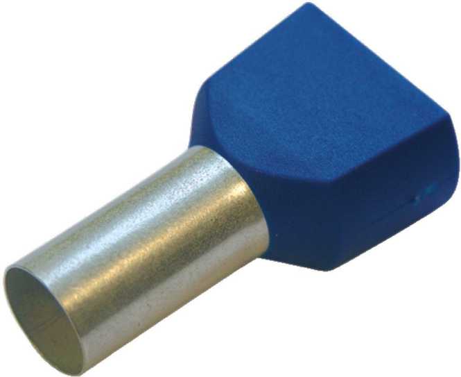 Twin-Aderendhülse 2,5 mm² / L 10 mm blau 