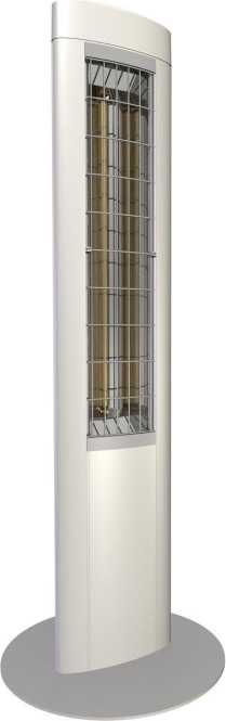 SOLAMAGIC Z1 Stand-Infrarotstrahler, 1.4kW, weiß 