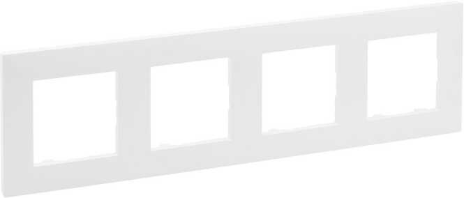 Niloe Step 4-Fach Rahmen Ultraweiss 