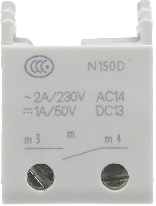 Unten anbaubarer Hilfskontakt 1 Schließer AC14 2A/230VAC 