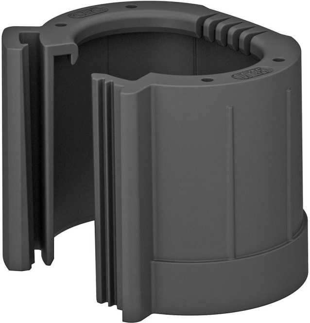 Rohrendtülle teilbar metrisch M32 PE schwarz 