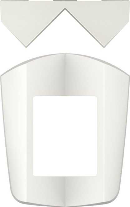 Eckmontagewinkel zu theLUXA S weiß 