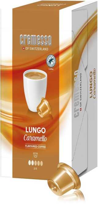 Kaffeekapseln für Cremesso Kapselmaschine Lungo Caramello 16 Stk. 