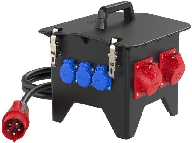 Mobilverteiler Vollgummi Spitz tragbar 5G6 3x250V/3x400V+FI IP44 