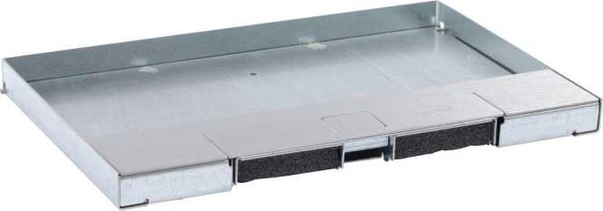 Deckel für Geätebox mit Markierrand 8/12 Module Edelstahl 