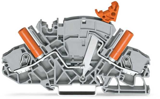 2-Leiter-Trenn- und Messklemme mit berührungssicheren Prüfbuchsen 