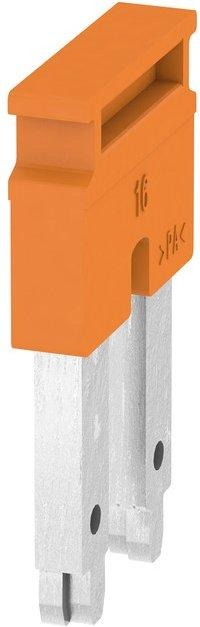Querverbinder (Klemmen) gesteckt Polzahl: 2 Raster in mm: 12.00 76 A orange 