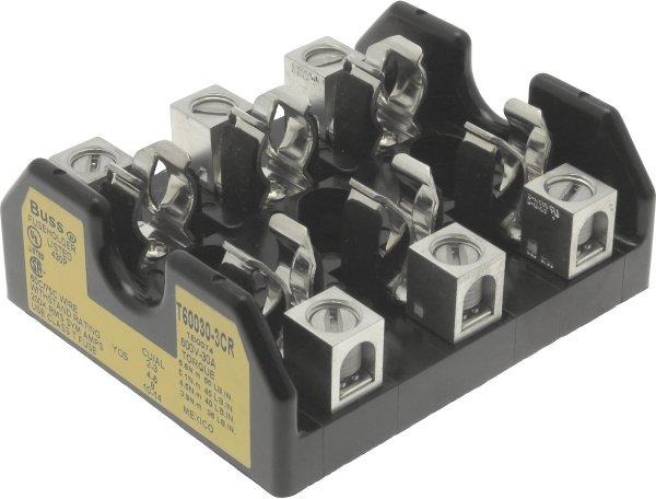 Sicherungsblock T60030-3CR 1/2-30A 600V 3 Polig 