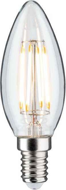 LED Filament Kerzenlampe 470lm E14 4,8W klar dim 2700K 230V 