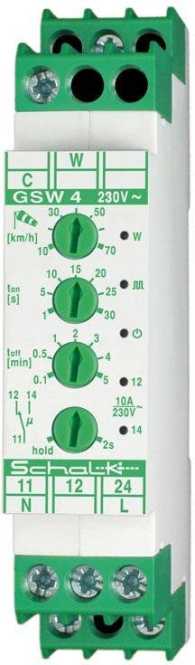 Grenzwertschalter für Wind 230VAC 1 Wechsler 10A 