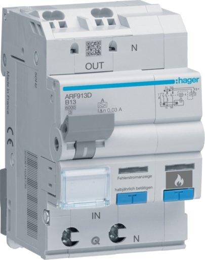 AFDD mit FI-LS 1P+N 6kA B-13A 30mA A 3M 