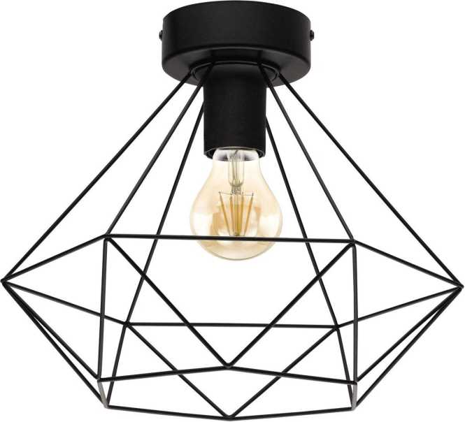 TARBES Deckenleuchte 1x60W E27 schwarz-matt 