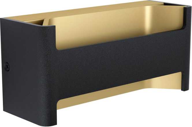 FELONICHE Wandleuchte LED 10W L-220 schwarz/gold 
