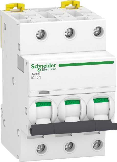 LS-Schutzschalter 3-polig 6kA /10kA C-Char 16A 3TE 