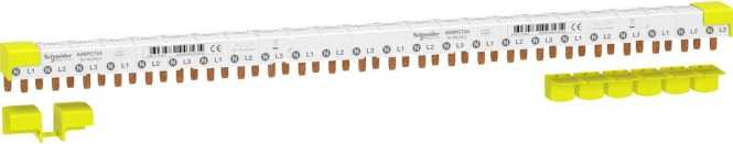 Acti9 Kammschiene GELB 3+N für 80 A - 24 Module 