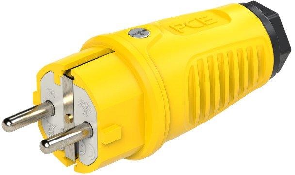 Taurus2 Gummistecker gelb 16A IP54 